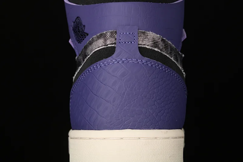 All categories Air Jordan Jordan series basketball shoes Air Jordan 1 High Air Jordan 1 Zoom CMFT "Bayou Boys" AJ1 Joe 1 "No. 1 Zion" water-dyed crocodile purple DC2133-500